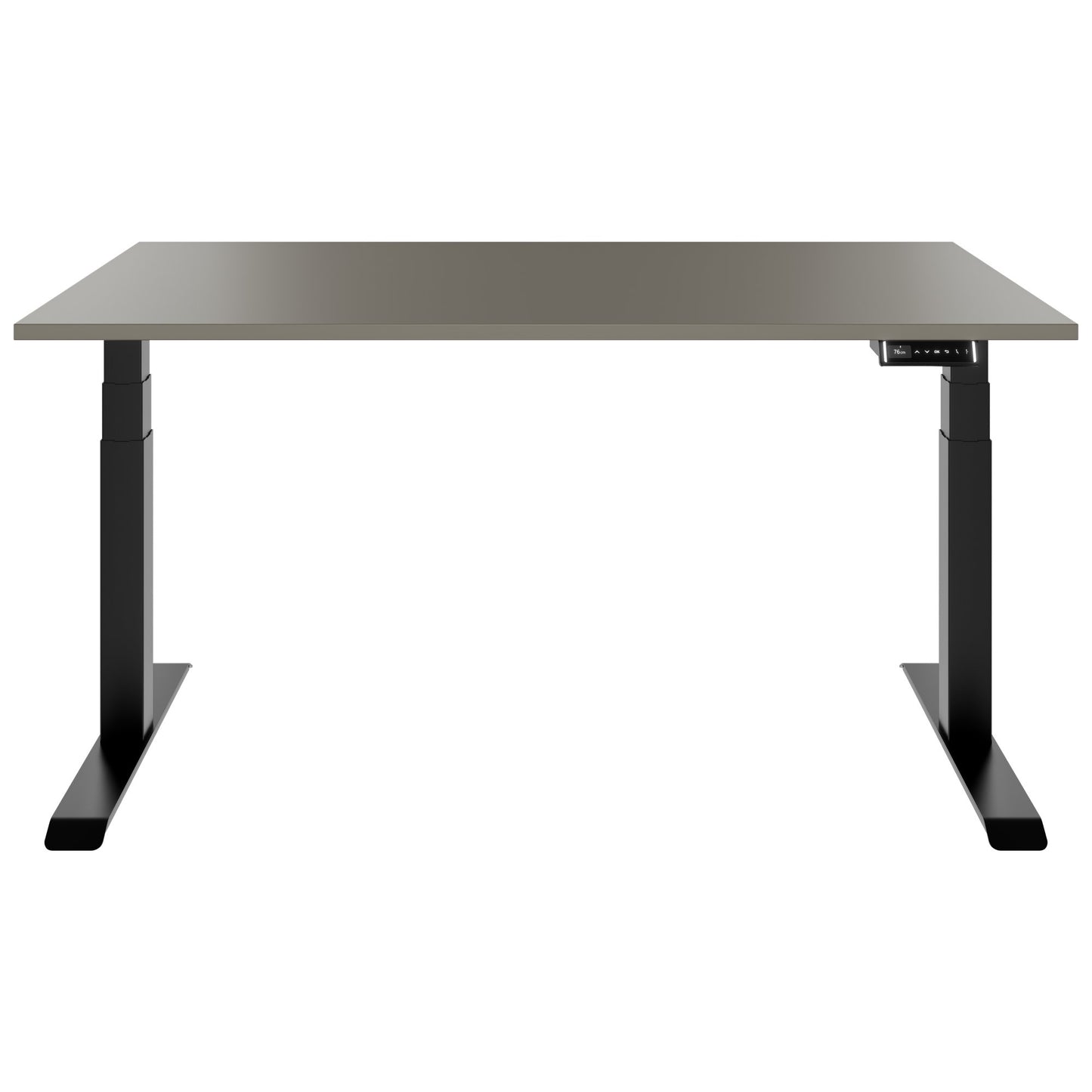 TELDRA Pro, Bureau à 2 moteurs | 1600 - 1800 mm, réglable à hauteur électrique, gris cubanite