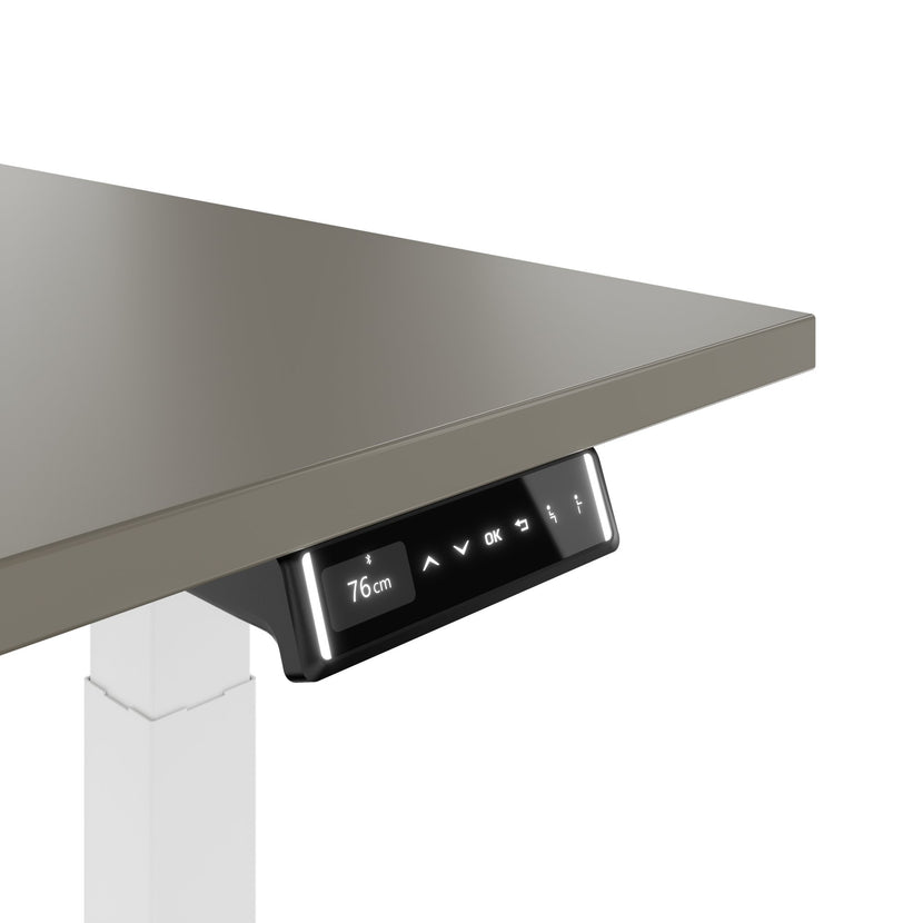 TELDRA Pro, Desk a 2 motori | 1600-1800 mm, regolabile in altezza elettricamente, grigio cubanite