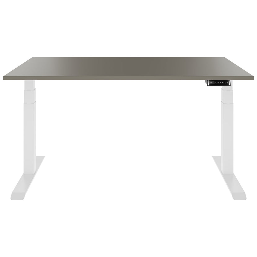TELDRA Pro, Desk a 2 motori | 1600-1800 mm, regolabile in altezza elettricamente, grigio cubanite