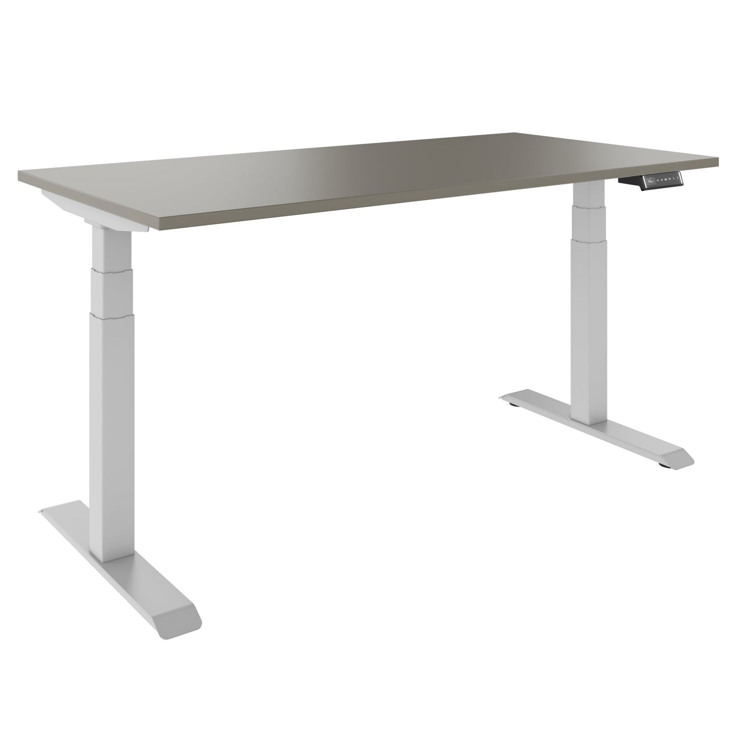 TELDRA Pro, Bureau à 2 moteurs | 1600 - 1800 mm, réglable à hauteur électrique, gris cubanite