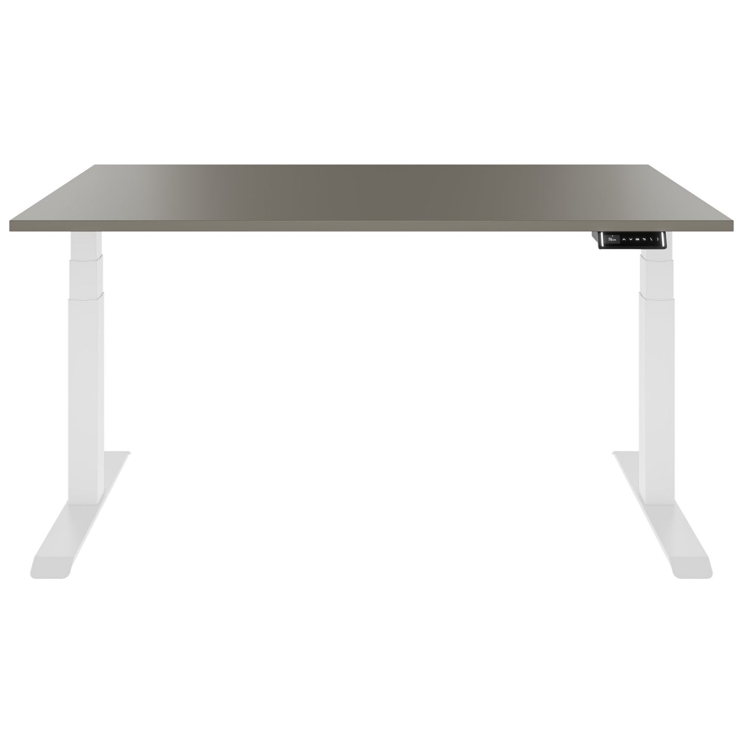 TELDRA Pro, Bureau à 2 moteurs | 1600 - 1800 mm, réglable à hauteur électrique, gris cubanite