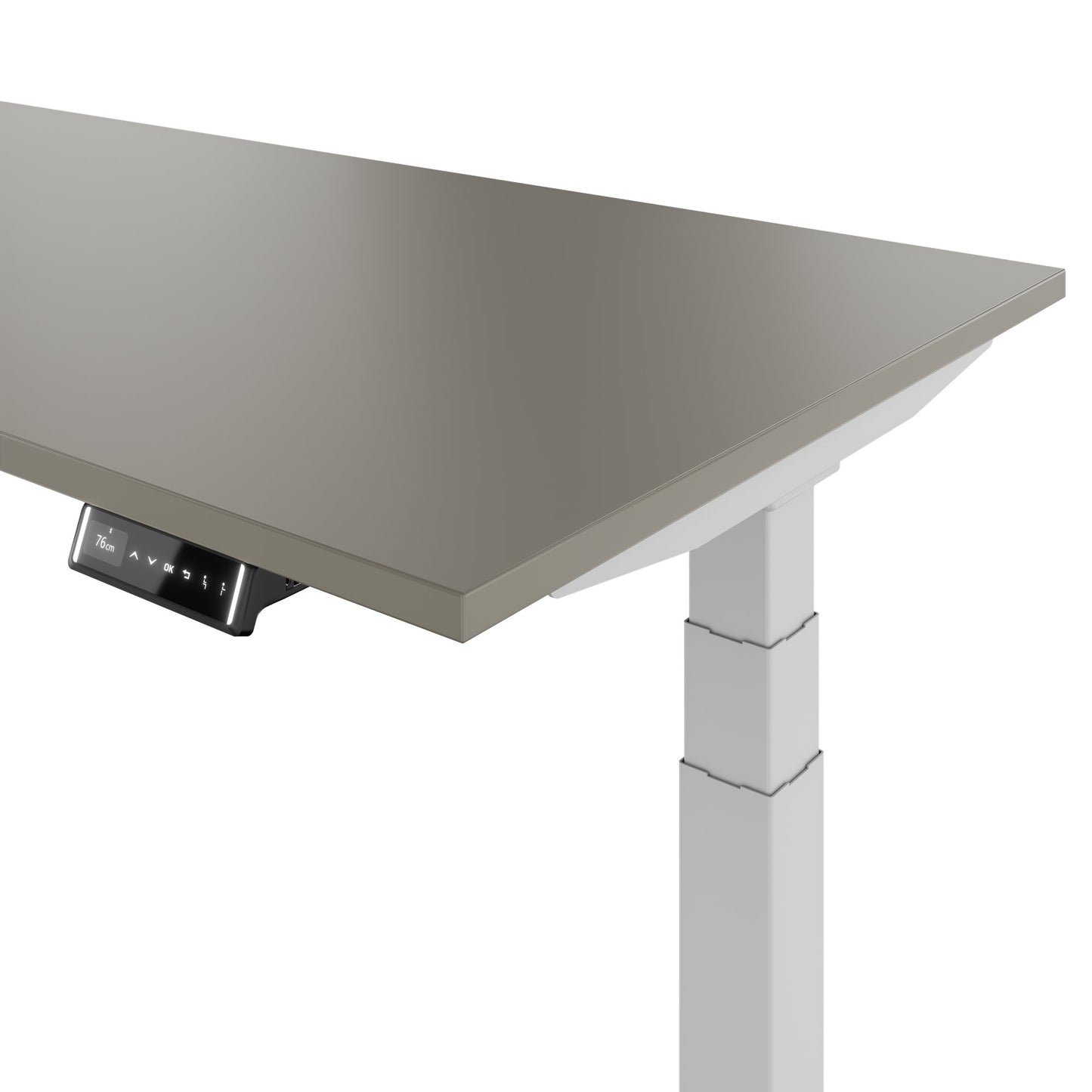 TELDRA Pro, Bureau à 2 moteurs | 1600 - 1800 mm, réglable à hauteur électrique, gris cubanite