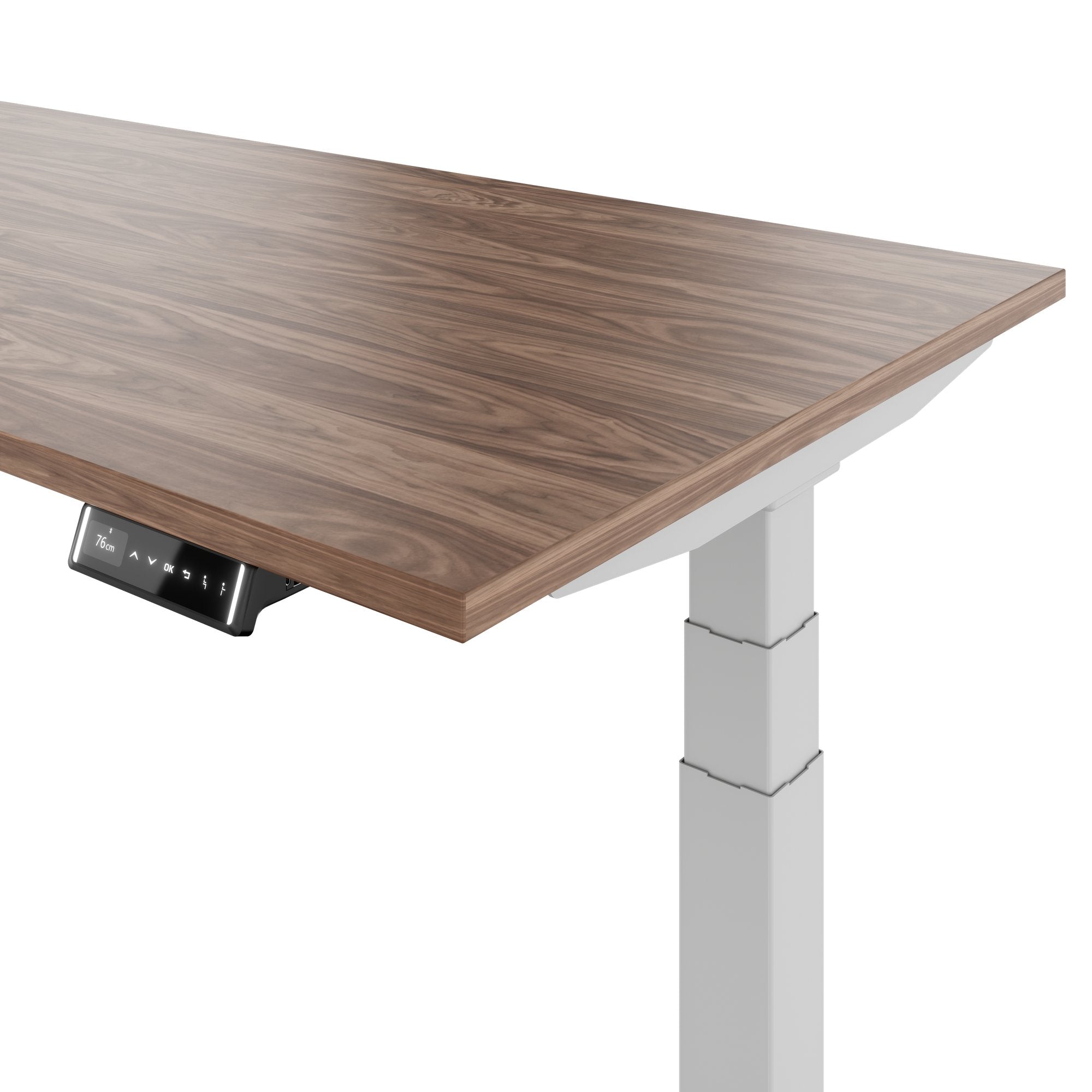 TELDRA Pro, Desk a 2 motori | 1600 - 2000 mm, regolabile in altezza elettricamente, vera fila di legno in legno