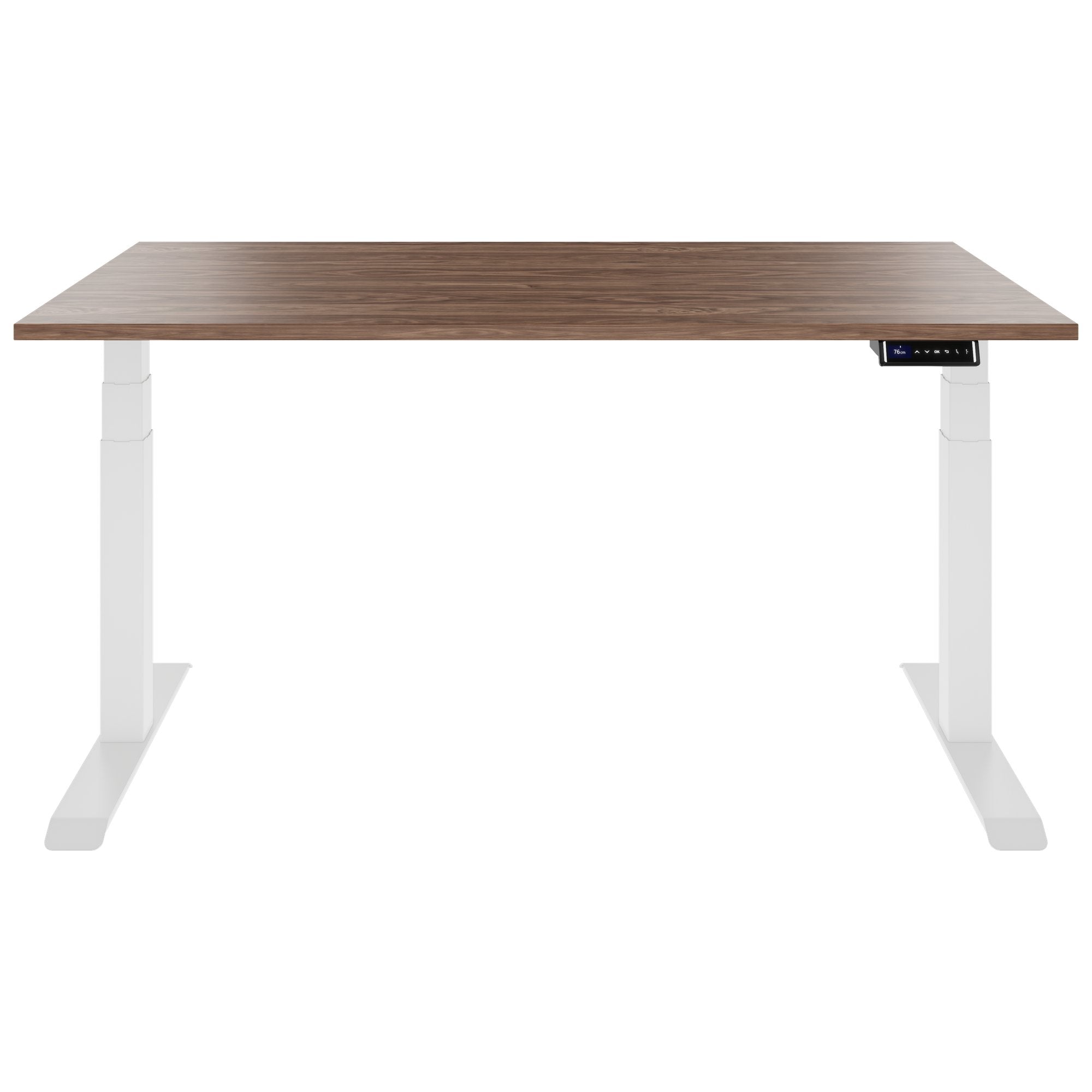 TELDRA Pro, Desk a 2 motori | 1600 - 2000 mm, regolabile in altezza elettricamente, vera fila di legno in legno