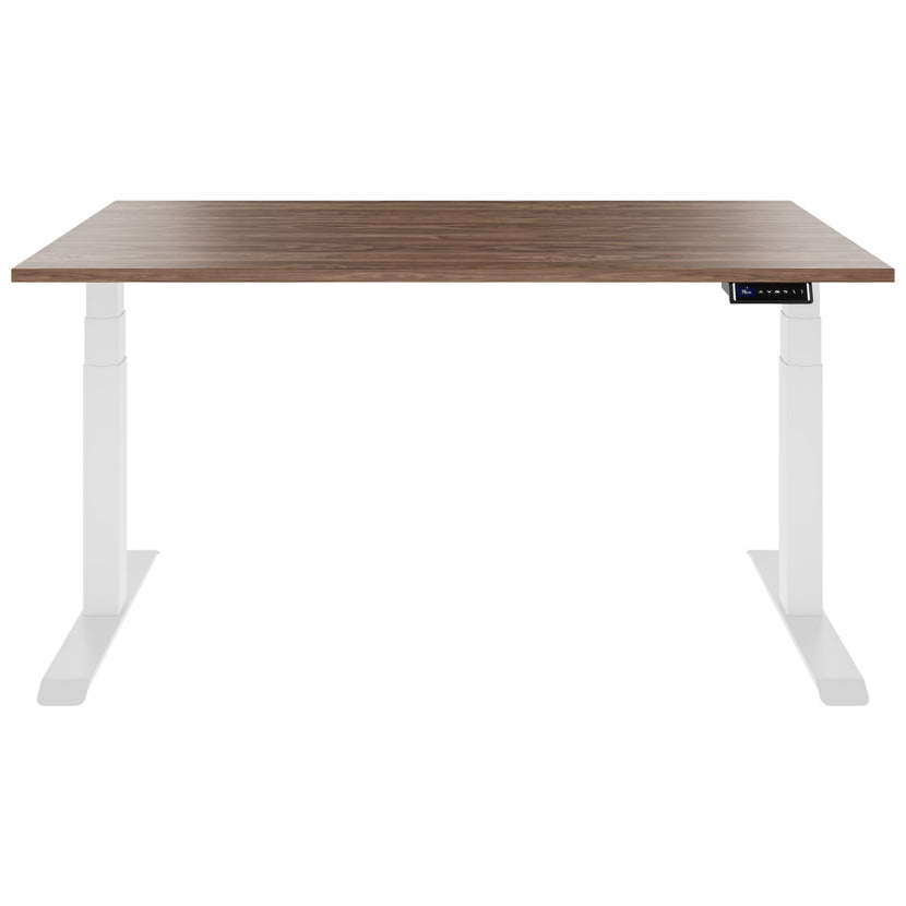 TELDRA Pro, Desk a 2 motori | 1600 - 2000 mm, regolabile in altezza elettricamente, vera fila di legno in legno