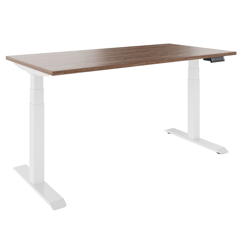 TELDRA Pro, Desk a 2 motori | 1600 - 2000 mm, regolabile in altezza elettricamente, vera fila di legno in legno