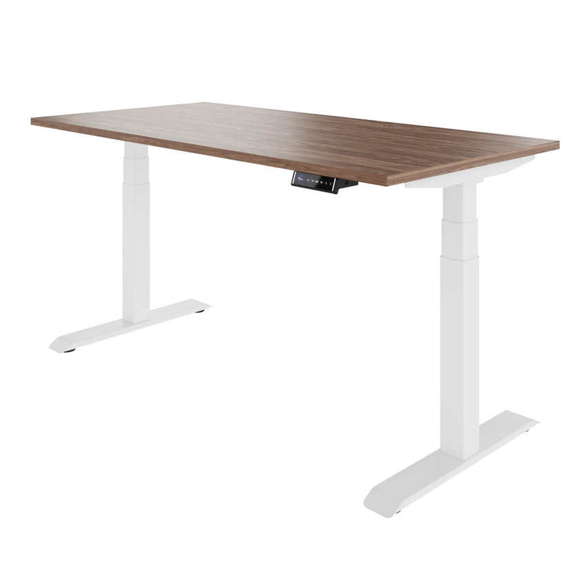 TELDRA Pro, Desk a 2 motori | 1600 - 2000 mm, regolabile in altezza elettricamente, vera fila di legno in legno