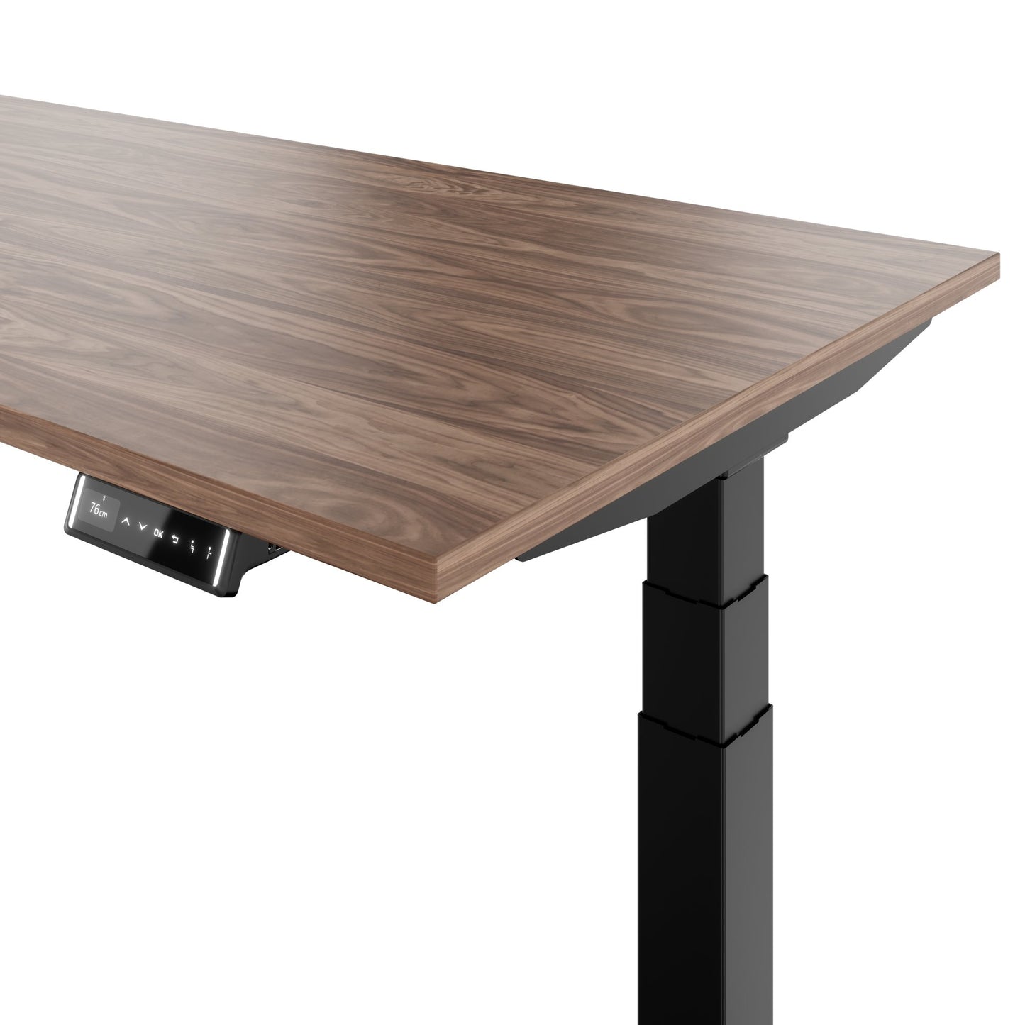 TELDRA Pro, Desk a 2 motori | 1600 - 2000 mm, regolabile in altezza elettricamente, vera fila di legno in legno