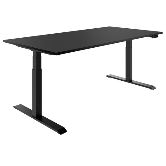 TELDRA Pro, 2-motor desk | 1600 - 2000 mm, electrically height adjustable, linoleum Charcoal