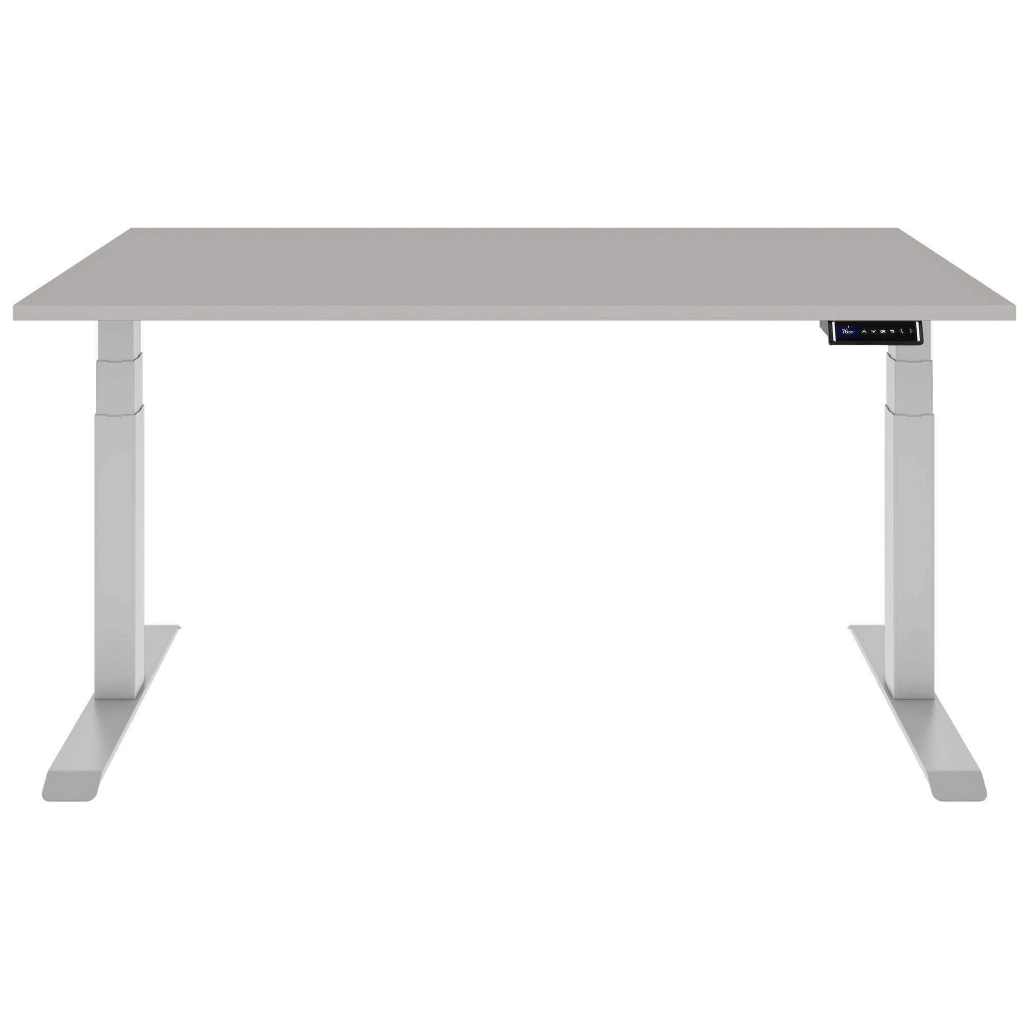 TELDRA Pro, Bureau à 2 moteurs | 1600 - 2000 mm, réglable à hauteur électrique, cailloun linoléum