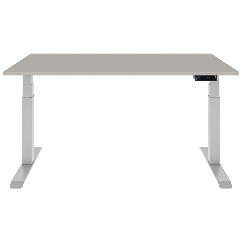 TELDRA Pro, Bureau à 2 moteurs | 1600 - 2000 mm, réglable à hauteur électrique, cailloun linoléum