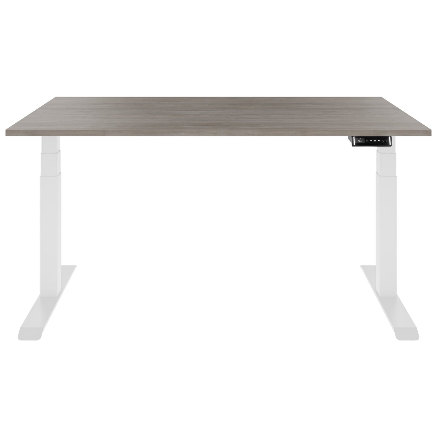 TELDRA Pro, Desk a 2 motori | 1600 - 1800 mm, regolabile in altezza elettricamente, grigio di quercia nordica