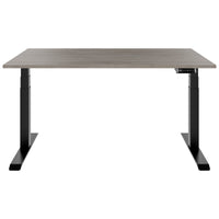 TELDRA Pro, Desk a 2 motori | 1600 - 1800 mm, regolabile in altezza elettricamente, grigio di quercia nordica