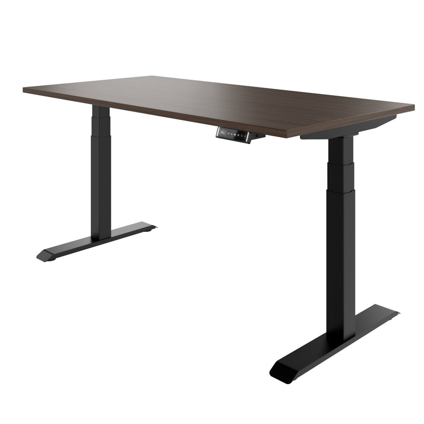 TELDRA Pro, Desk a 2 motori | 1600 - 1800 mm, regolabile elettricamente altezza, noce