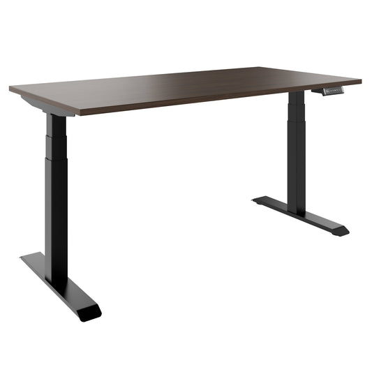 TELDRA Pro, 2-motor desk | 1600 - 1800 mm, electrically height adjustable, walnut