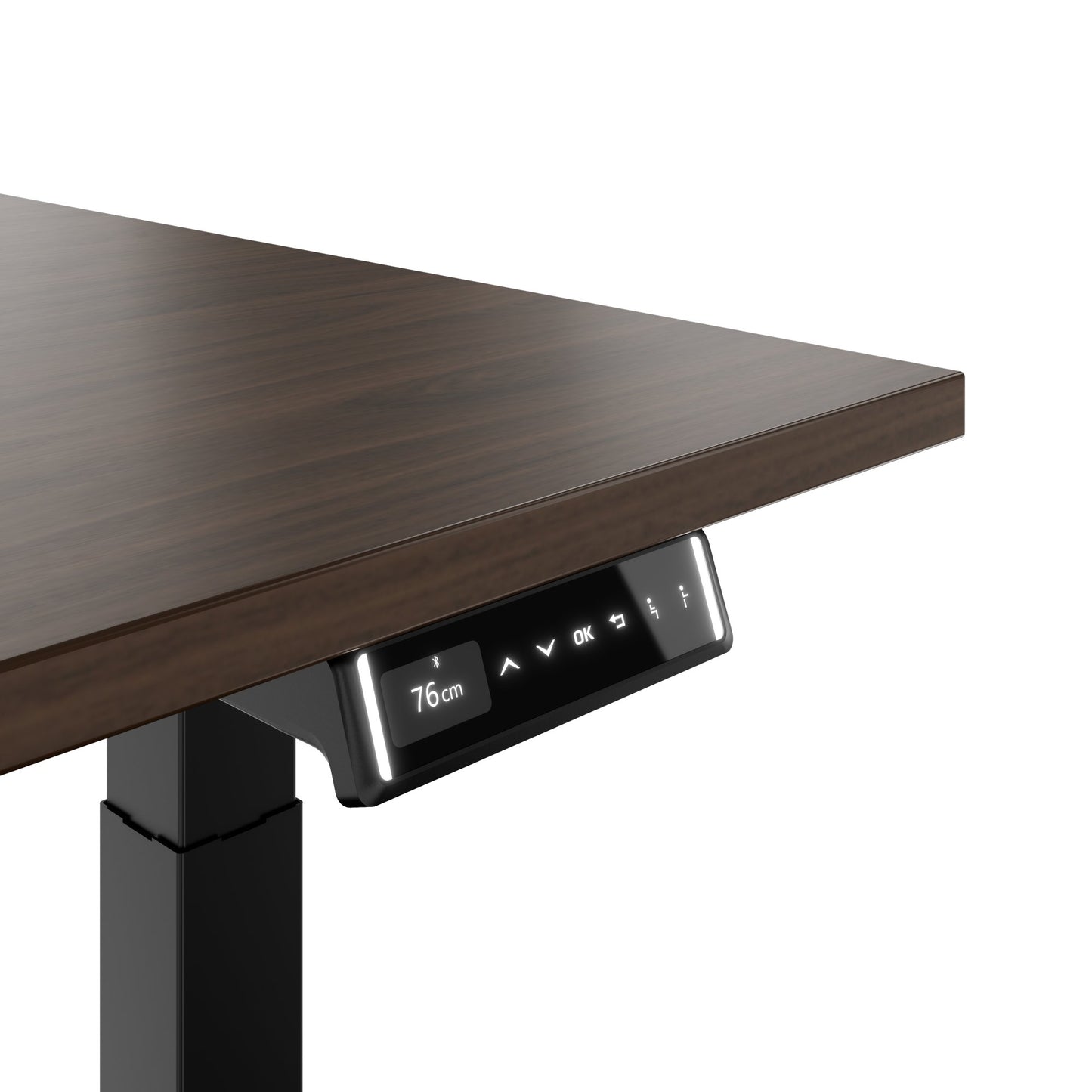 TELDRA Pro, Desk a 2 motori | 1600 - 1800 mm, regolabile elettricamente altezza, noce