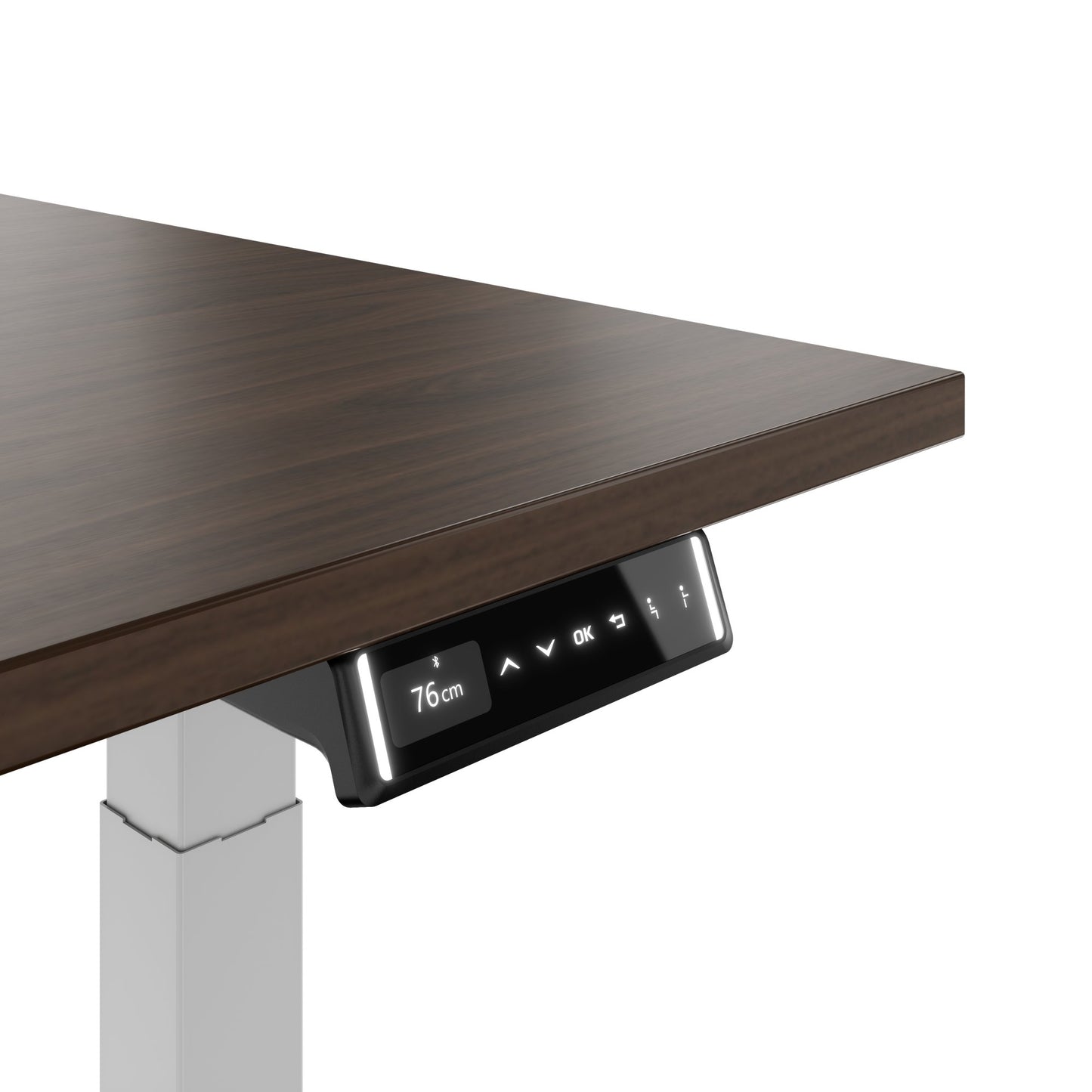 TELDRA Pro, Desk a 2 motori | 1600 - 1800 mm, regolabile elettricamente altezza, noce