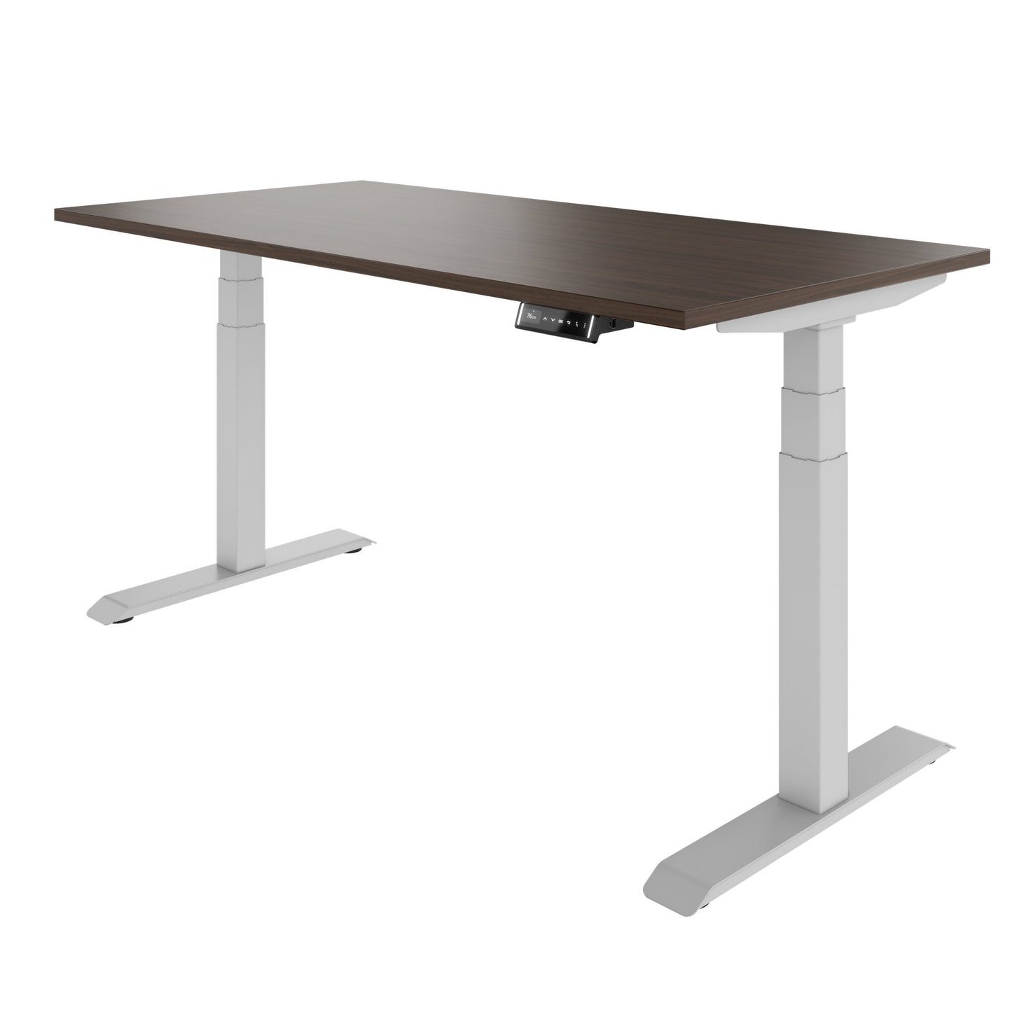 TELDRA Pro, Desk a 2 motori | 1600 - 1800 mm, regolabile elettricamente altezza, noce