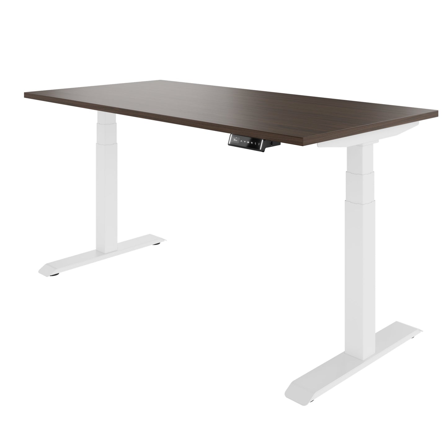 TELDRA Pro, Desk a 2 motori | 1600 - 1800 mm, regolabile elettricamente altezza, noce