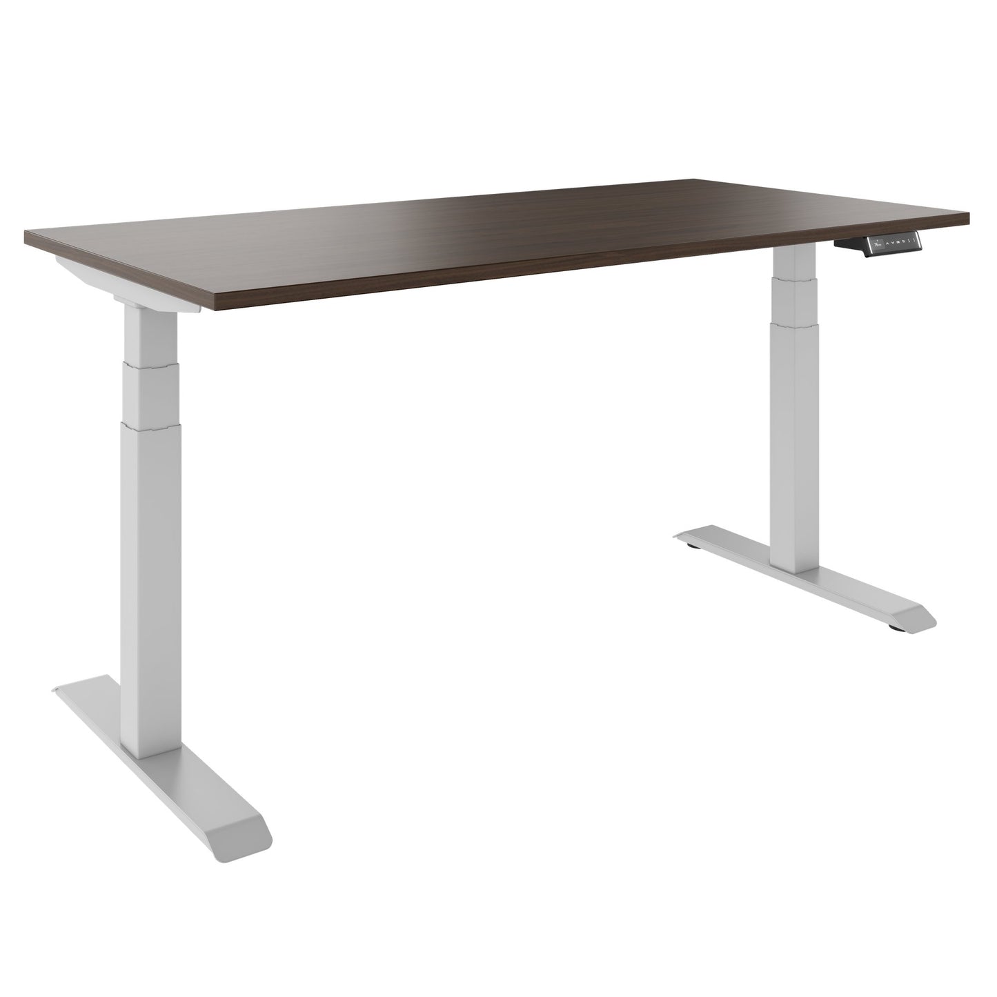 TELDRA Pro, Desk a 2 motori | 1600 - 1800 mm, regolabile elettricamente altezza, noce