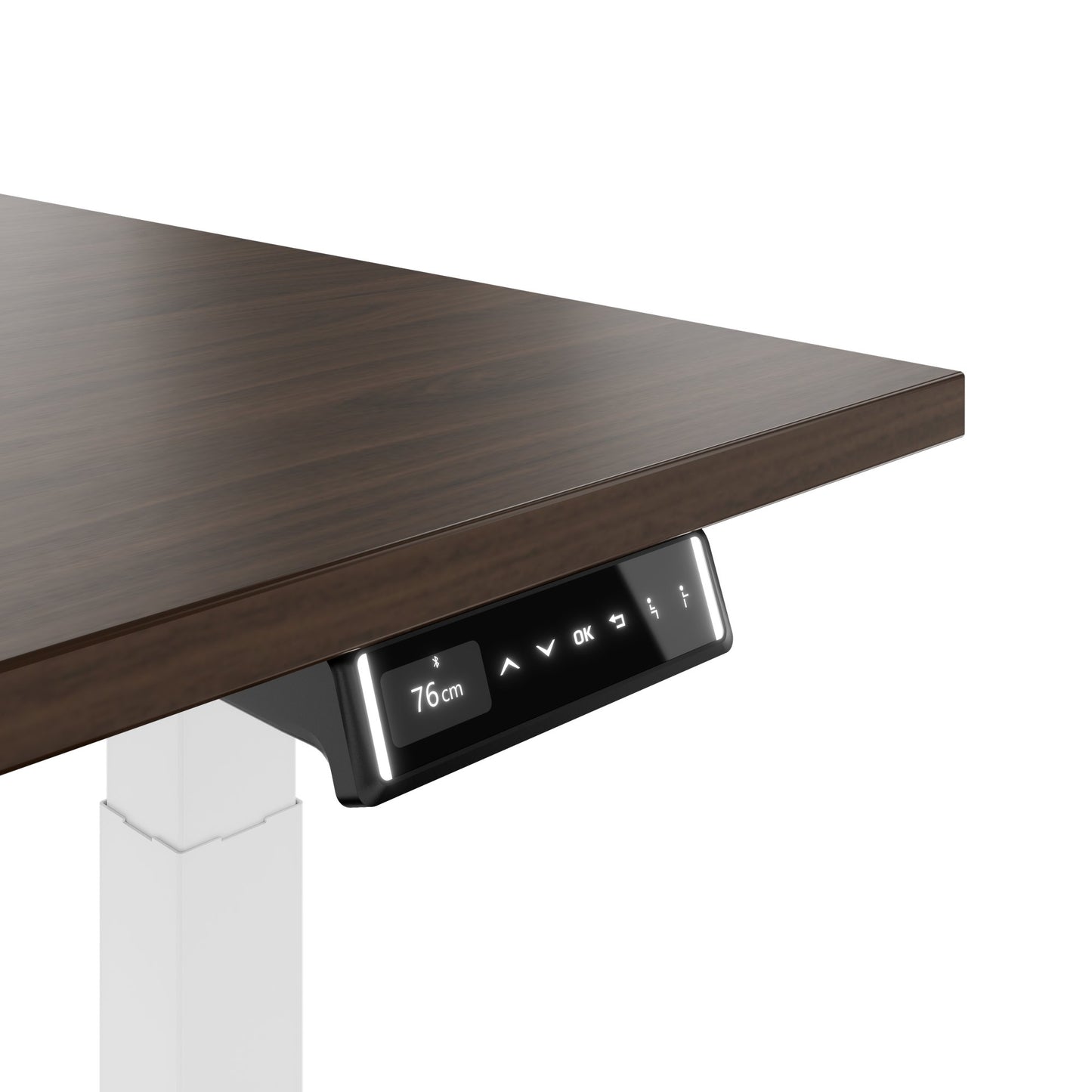 TELDRA Pro, Desk a 2 motori | 1600 - 1800 mm, regolabile elettricamente altezza, noce