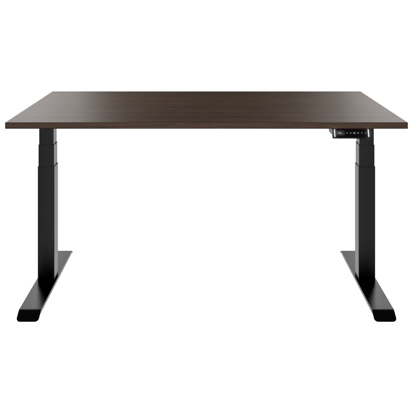 TELDRA Pro, Desk a 2 motori | 1600 - 1800 mm, regolabile elettricamente altezza, noce