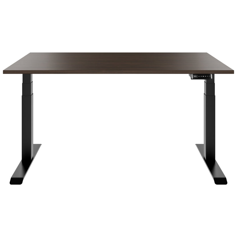 TELDRA Pro, Desk a 2 motori | 1600 - 1800 mm, regolabile elettricamente altezza, noce