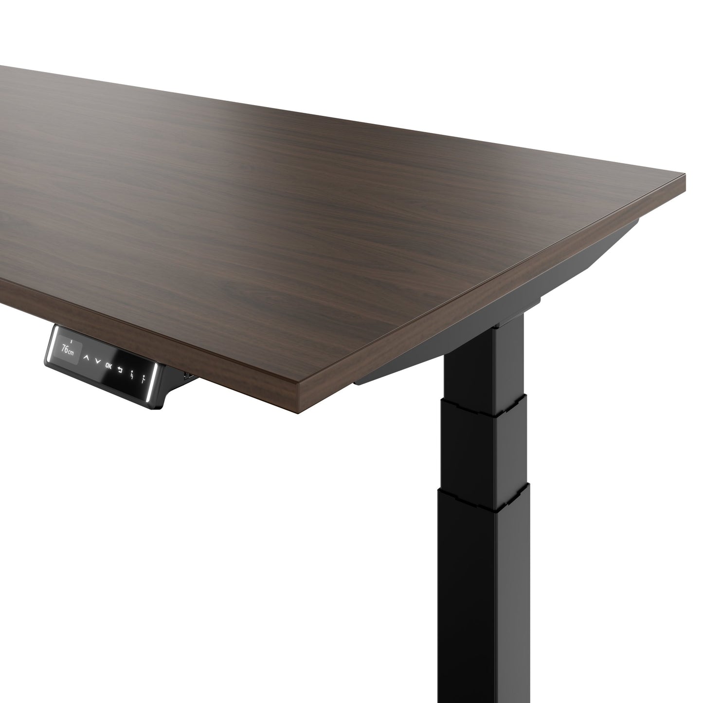 TELDRA Pro, Desk a 2 motori | 1600 - 1800 mm, regolabile elettricamente altezza, noce