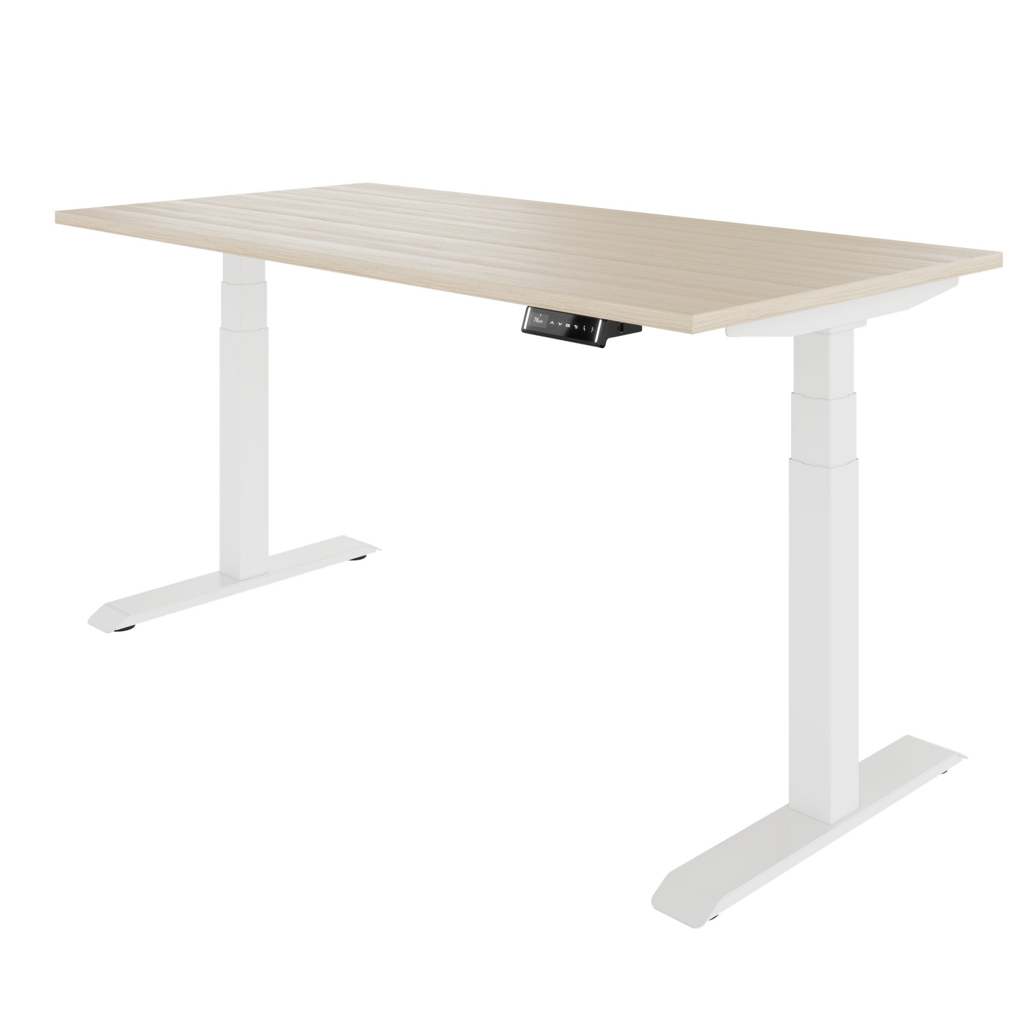 TELDRA Pro, Bureau à 2 moteurs | 1600 - 1800 mm, réglable à hauteur électrique, cendres de sable