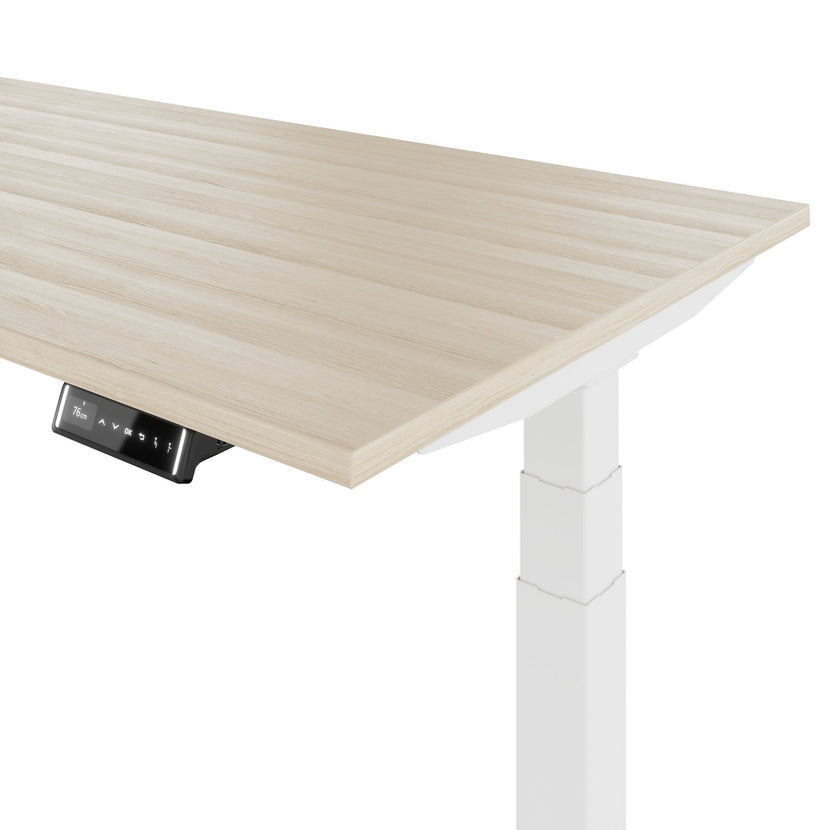 TELDRA Pro, Bureau à 2 moteurs | 1600 - 1800 mm, réglable à hauteur électrique, cendres de sable