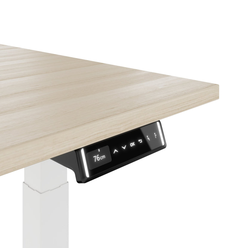 TELDRA Pro, Bureau à 2 moteurs | 1600 - 1800 mm, réglable à hauteur électrique, cendres de sable