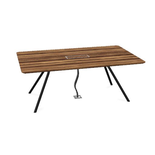 ARQUS Konferenztisch | 2000-4200 x 760 mm (6-12 Personen), Echtholzfurnier