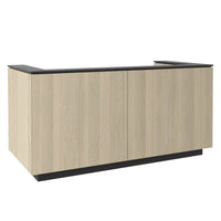 ICE reception desk | 2204 x 1022 mm, sand ash