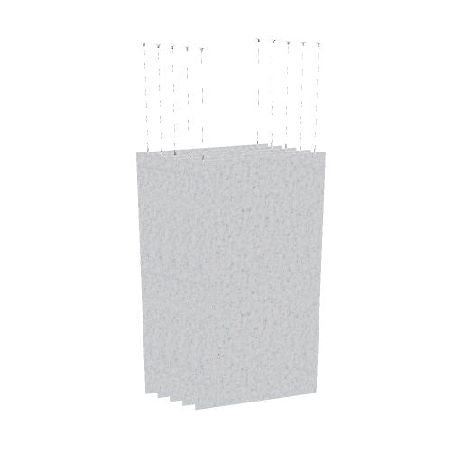ACOUSTIC ARTWORK Deckensegel | 800 - 1200 x 2000 - 2400 mm,  über 20 Farben