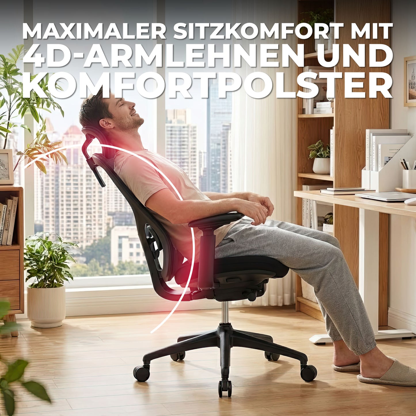 ACTIVE PRO Bürodrehstuhl | Synchronmechanik, 4D-Armlehnen, Grün