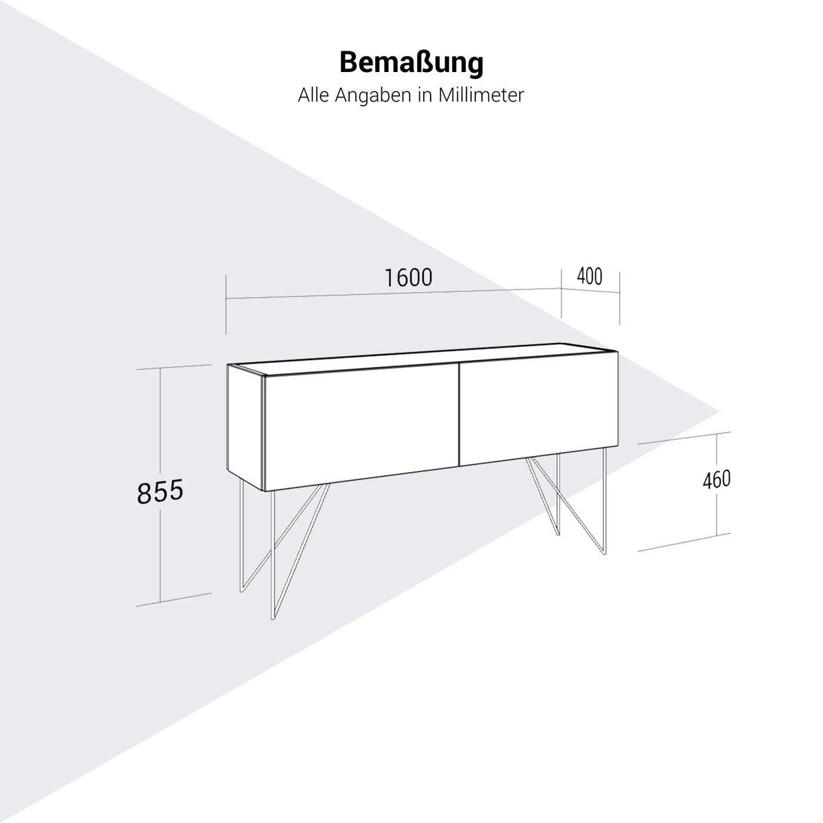 AIR Aufsatzschrank | 1600 x 855 mm