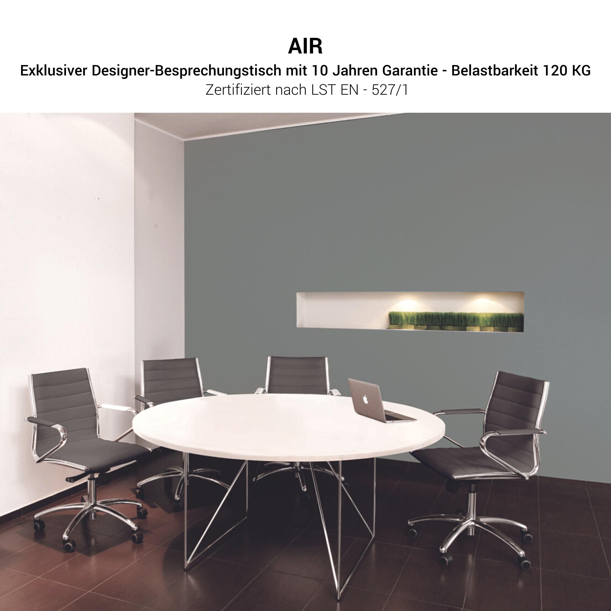 AIR Tableau de réunion | Round, Ø 1200 mm (4 personnes), érable