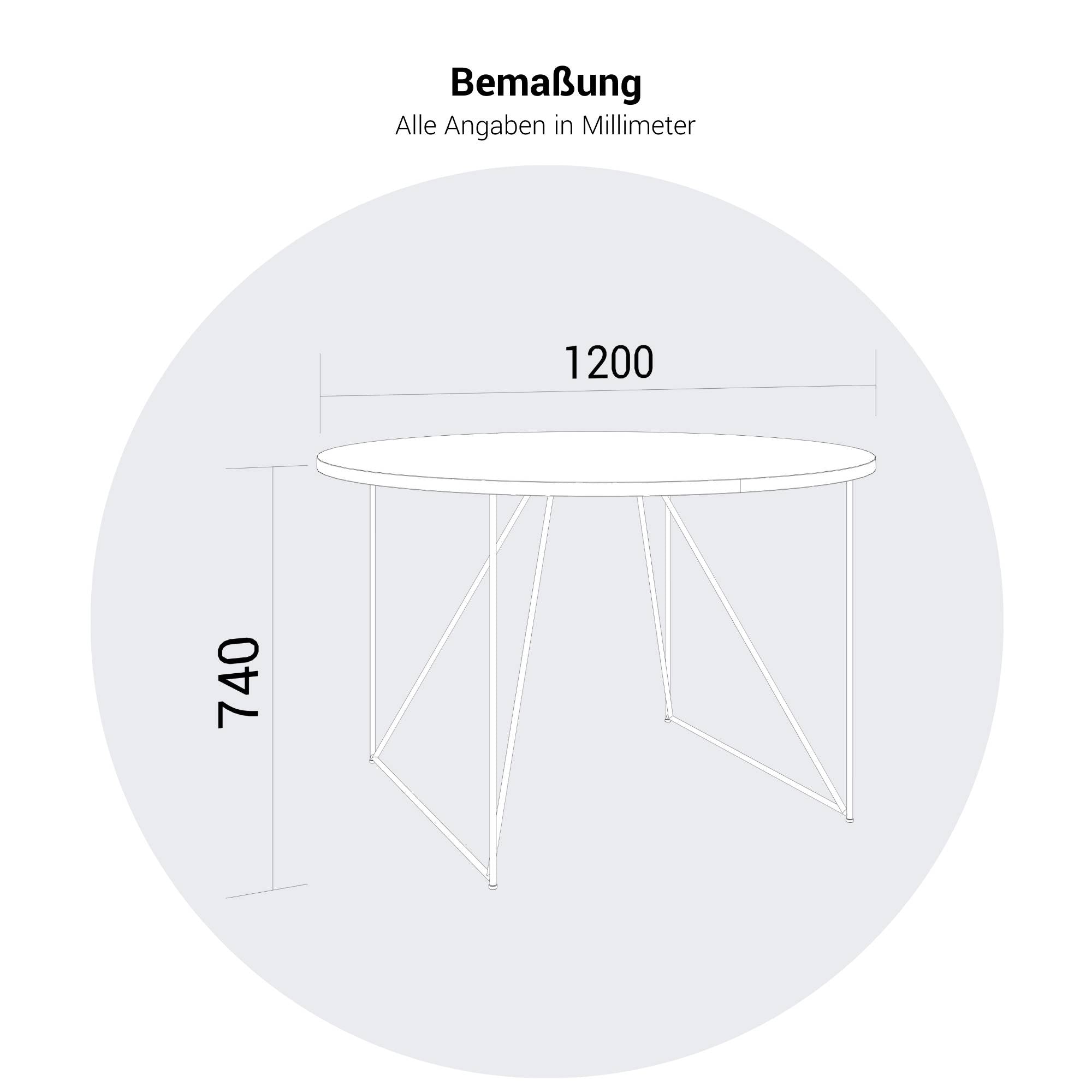 AIR Tableau de réunion | Round, Ø 1200 mm (4 personnes), chêne ambre