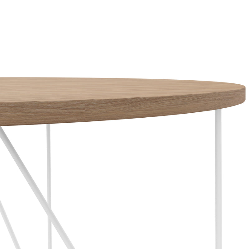 AIR Table de réunion | Rond, Ø 1200 mm (4 personnes), chêne ambré  - 3 Main Image