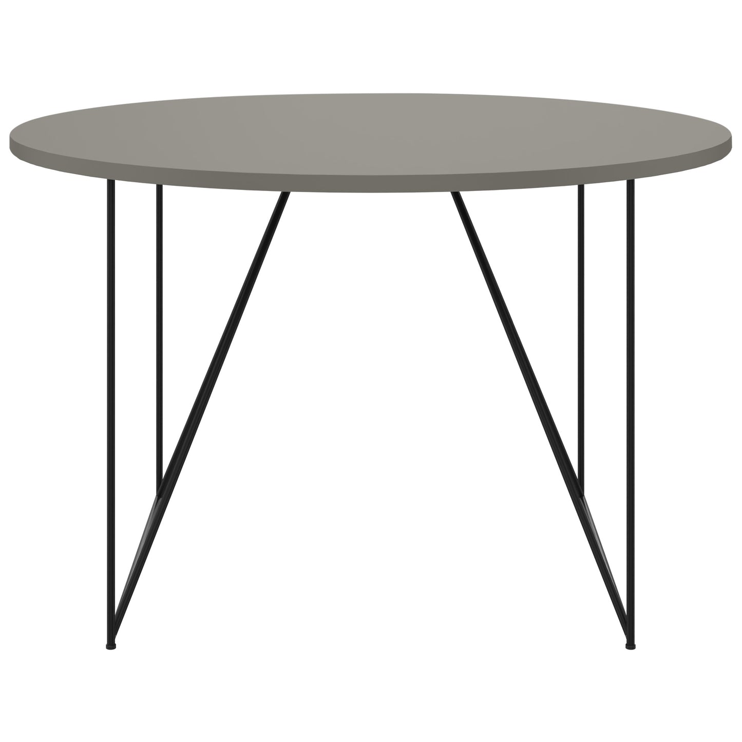 Table de réunion AIR | Rond, Ø 1200 mm (4 personnes), gris Cubanite