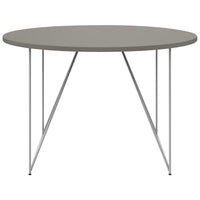 Table de réunion AIR | Rond, Ø 1200 mm (4 personnes), gris Cubanite