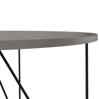 Table de réunion AIR | Rond, Ø 1200 mm (4 personnes), gris Cubanite