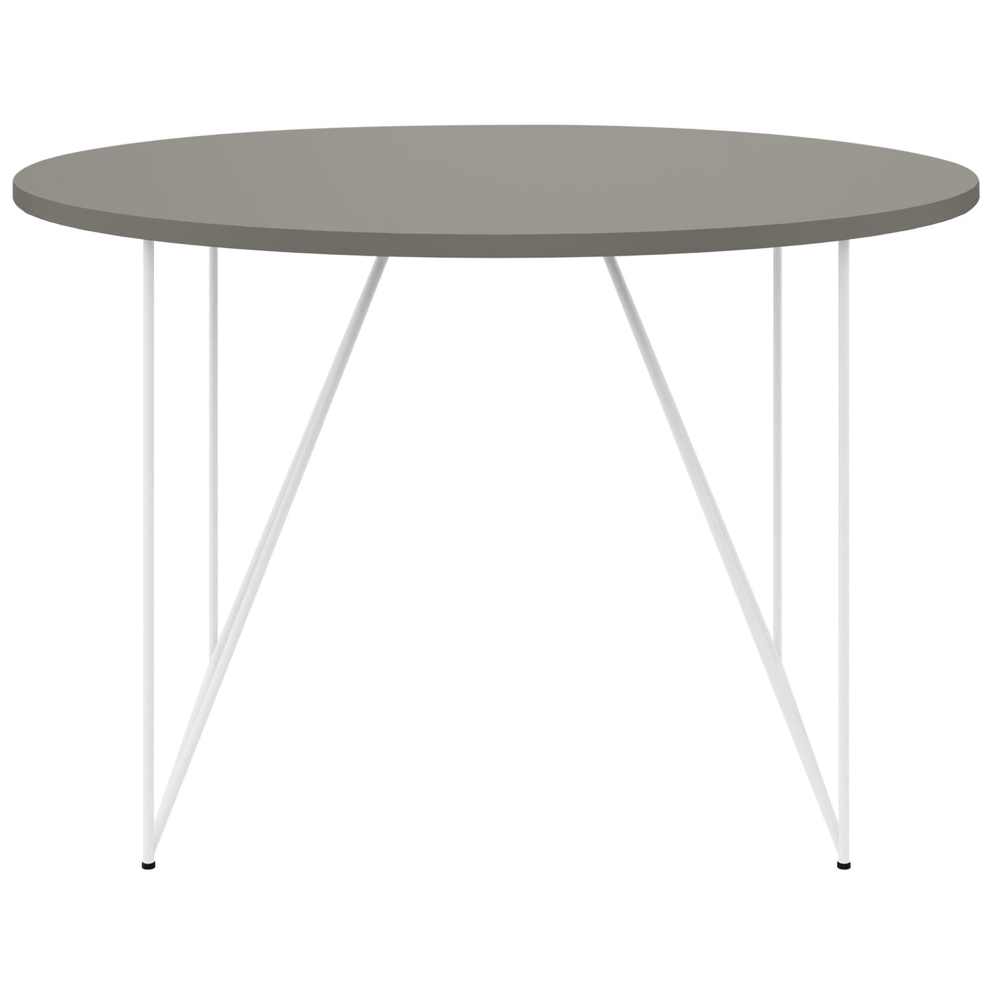 Table de réunion AIR | Rond, Ø 1200 mm (4 personnes), gris Cubanite