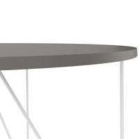 Table de réunion AIR | Rond, Ø 1200 mm (4 personnes), gris Cubanite