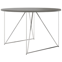 Table de réunion AIR | Rond, Ø 1200 mm (4 personnes), gris Cubanite