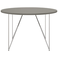 Table de réunion AIR | Rond, Ø 1200 mm (4 personnes), gris Cubanite