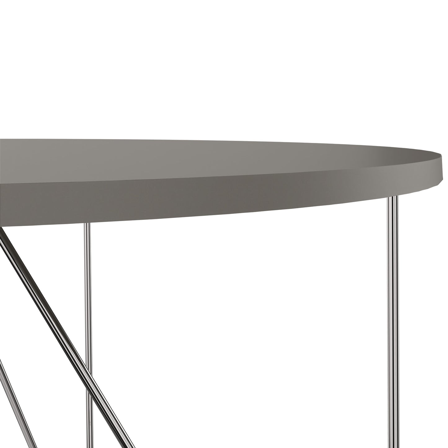 Table de réunion AIR | Rond, Ø 1200 mm (4 personnes), gris Cubanite