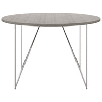 Table de réunion AIR | Rond, Ø 1200 mm (4 personnes), chêne du nord gris