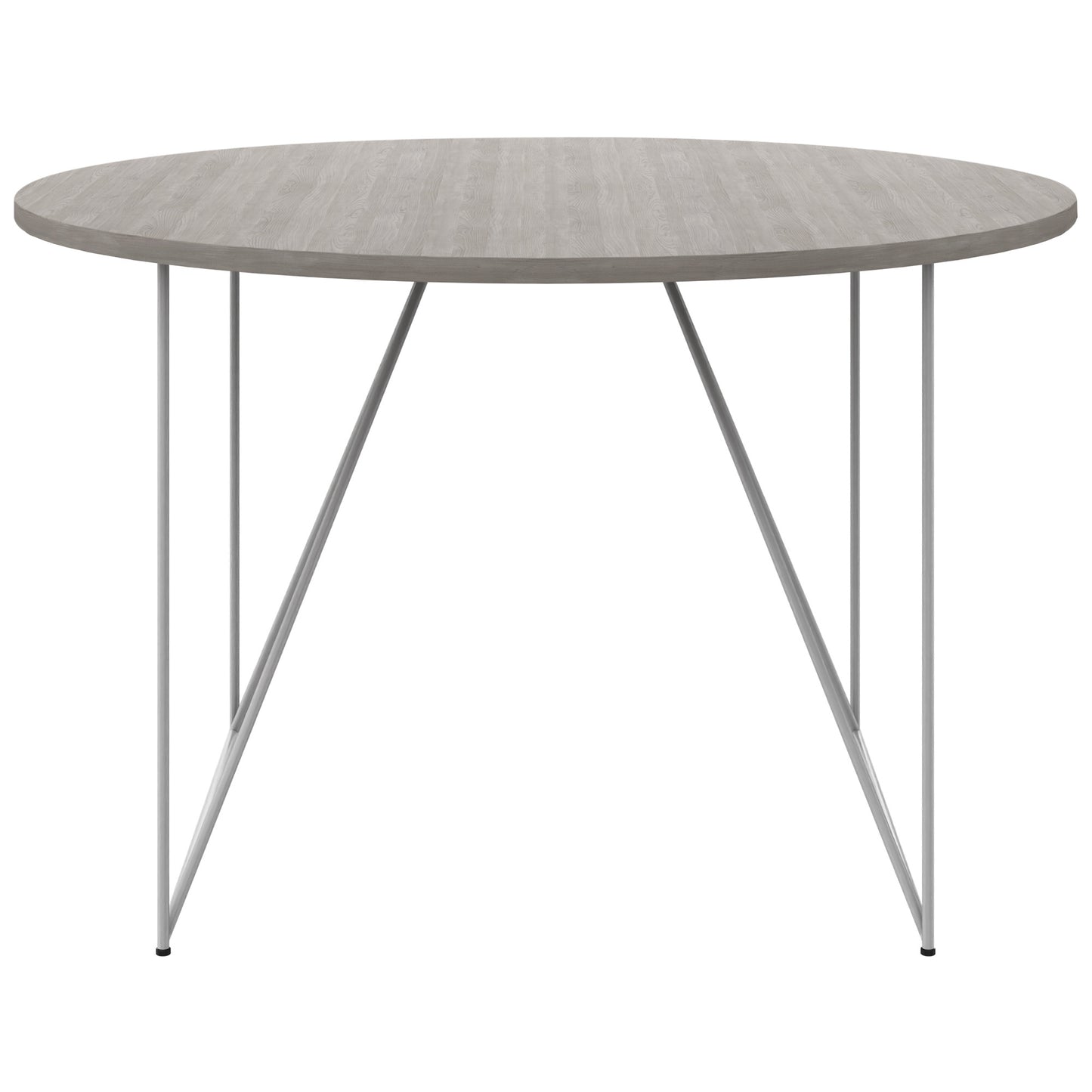 Table de réunion AIR | Rond, Ø 1200 mm (4 personnes), chêne du nord gris