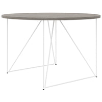 Table de réunion AIR | Rond, Ø 1200 mm (4 personnes), chêne du nord gris